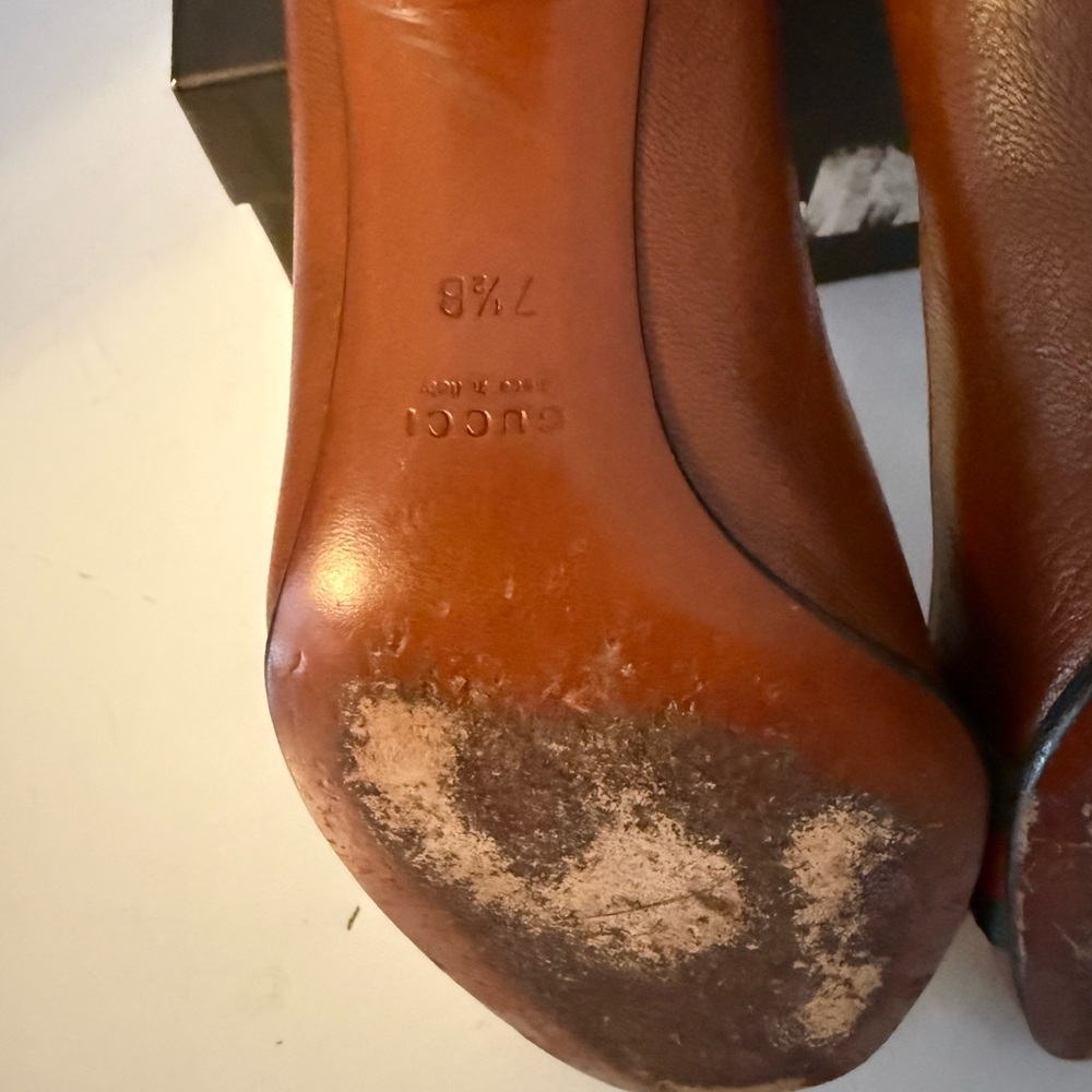 Authentic Vintage Gucci Round Toe Heels - Size 7.5 - Picture 9 of 13